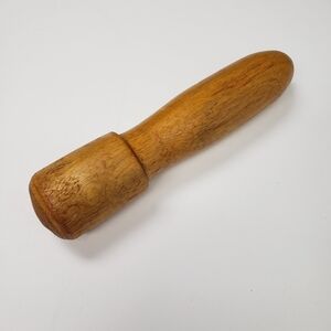 Vintage Wooden Pestle Potato Masher Primitive Farmhouse Cottage Herb Grinder 8.5